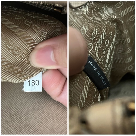 Prada Promenade Leather Saffiano Handbag - Picture 14 of 15